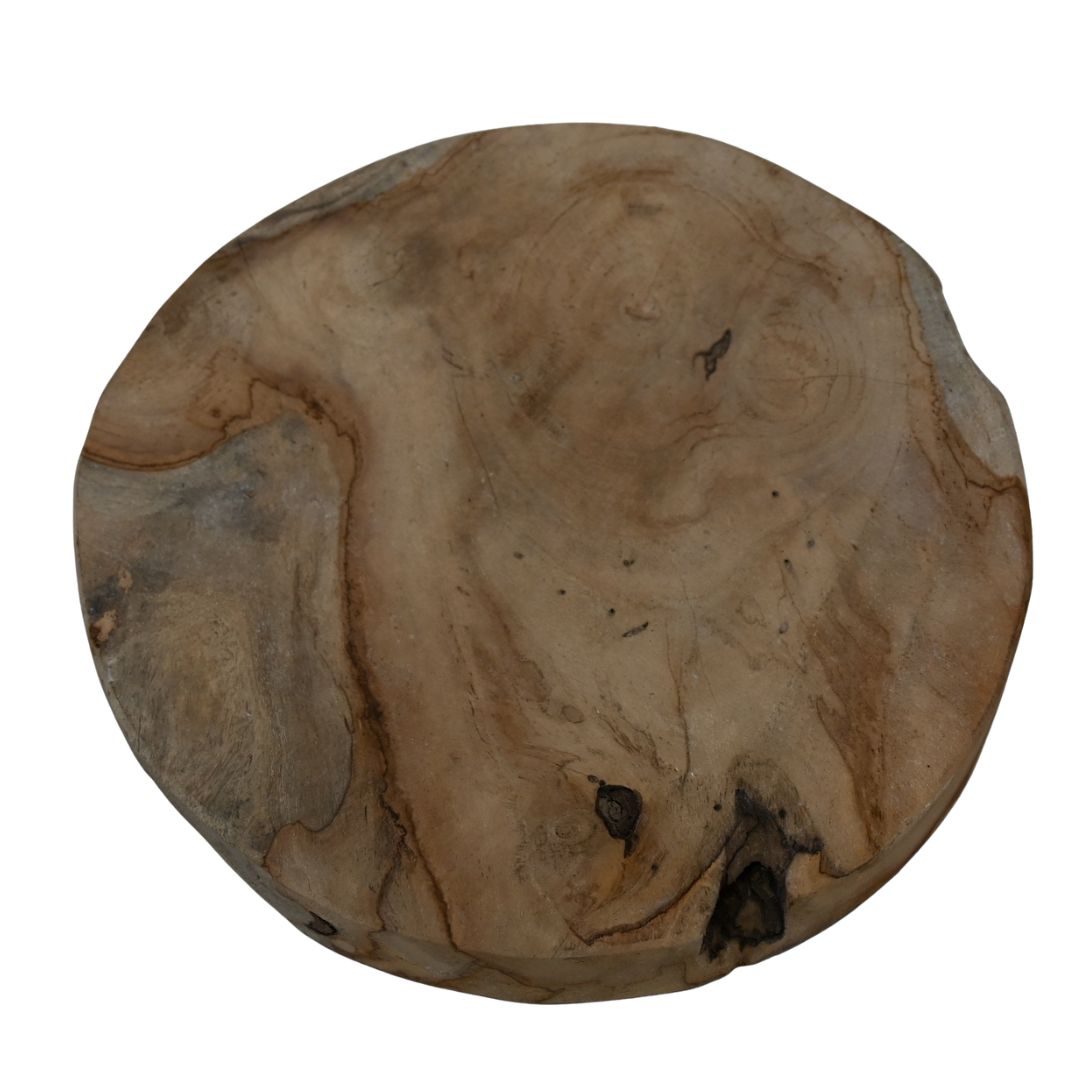 Teak houten schijf (10)