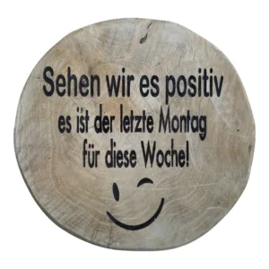 Teak schijf duitse tekst