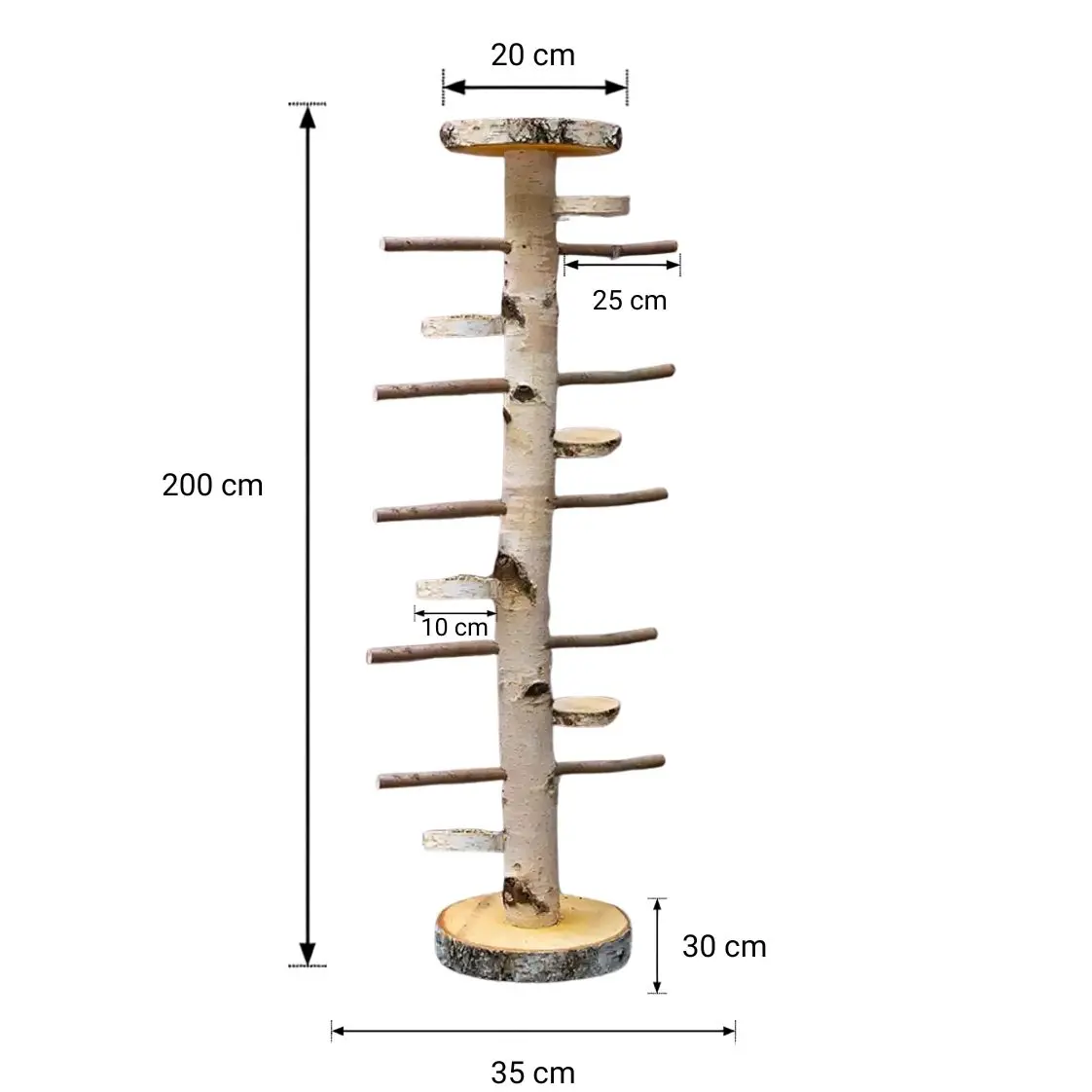 Vogelboom Kiki met voederplateau _ 200 cm