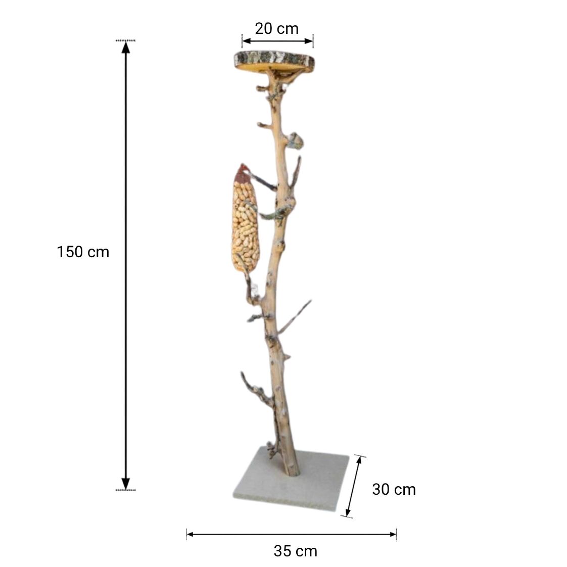 Vogelboom Luna _ Met voederplateau _ 150cm
