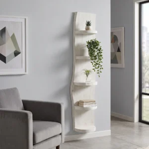 Wand boomstamrek white wash 150 cm