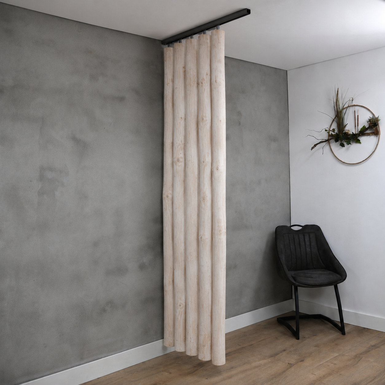 White wash stam aan ophangrail (1)
