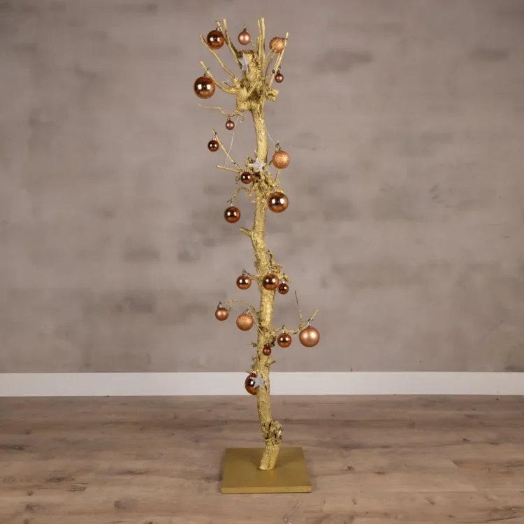 kerstboom perenhout goud